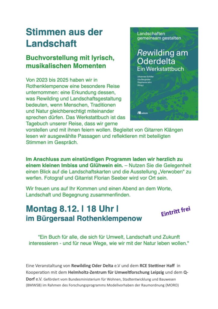 Ankündigung der öffentlichen Veranstaltung am 8. Dezember 2025 um 18 Uhr in Rothenklempenow