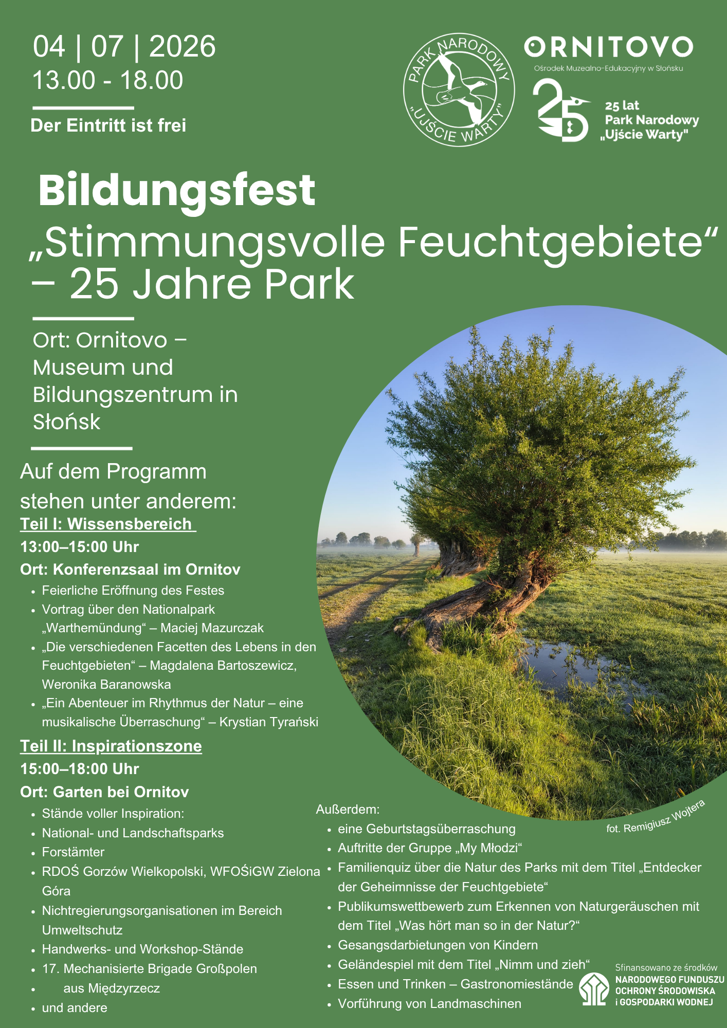 Bildungsfest 25 Jahre Nationalpark Warthemündung