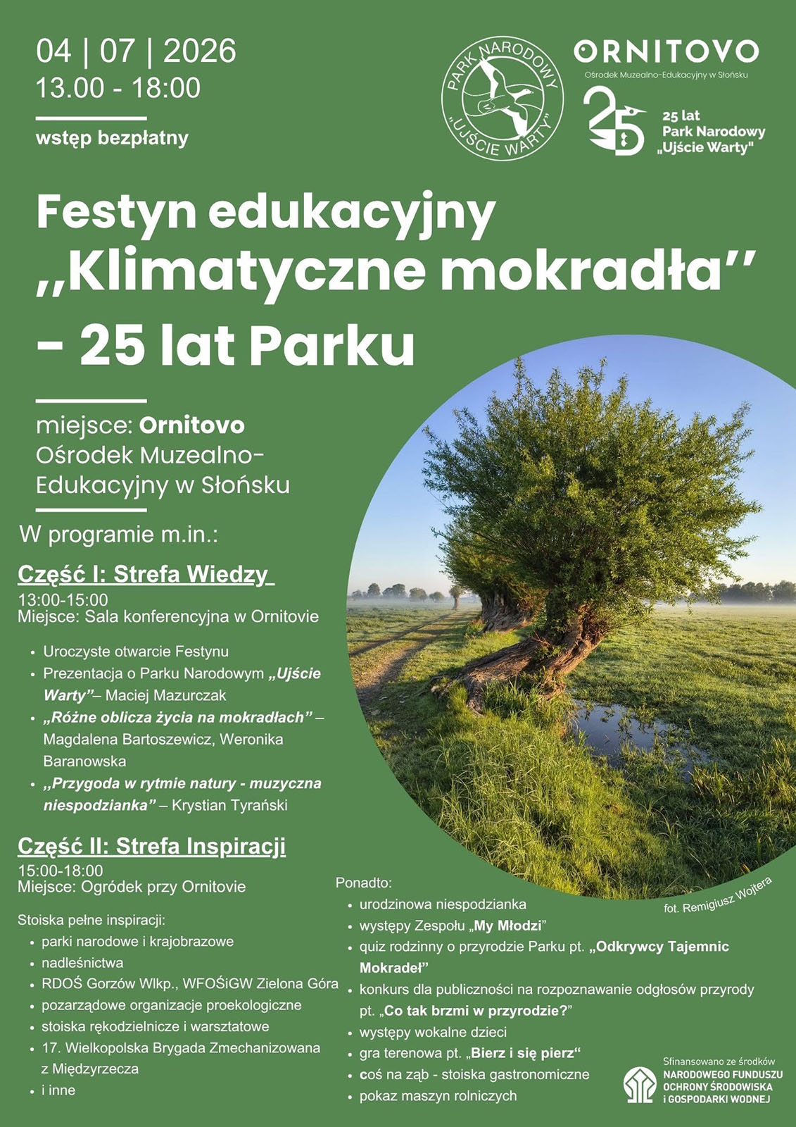 Festyn edukacyjny 25 lat Parku Narodowego Ujście Warty